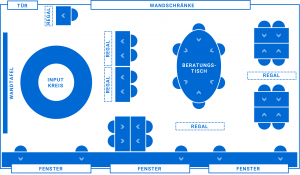 Aufbau Klassenraum im Churer Modell